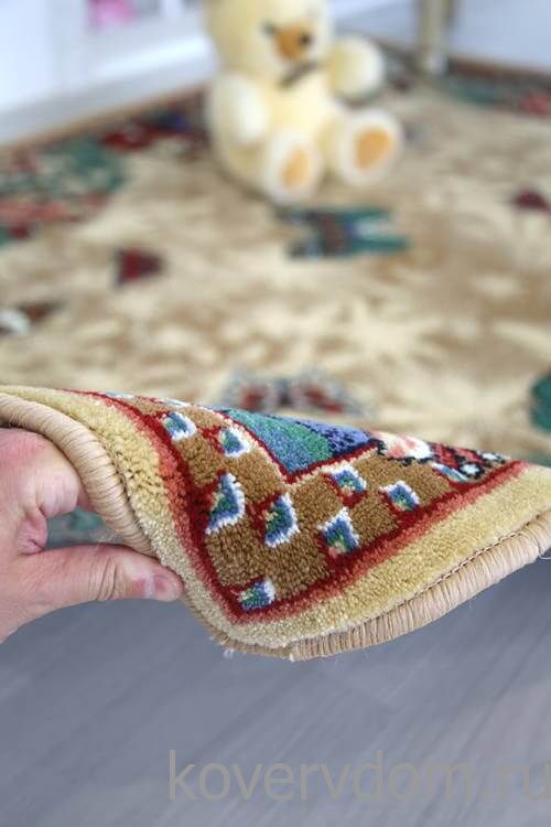 Детский ковер Джунгли бежевый