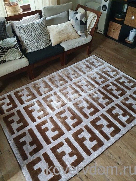 Ковер ручной работы FENDI-V02V04 cream-beige